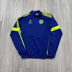 Adidas Chelsea 2014 2015 Champions League Training Top Men's Small Blue Soccer